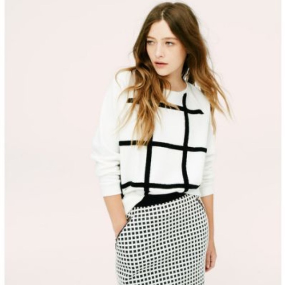 Loft Lou and Grey Checkered Mini Skirt w/Pockets